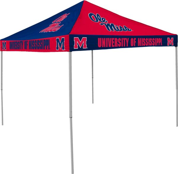 Logo Brands Ole Miss Rebels Checkerboard 9'x9' Canopy Tent