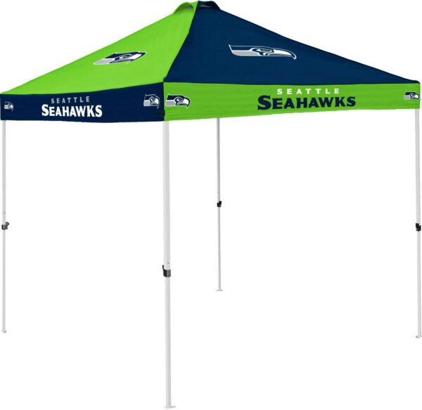 Logo Brands Seattle Seahawks Checkerboard 9'x9' Canopy Tent