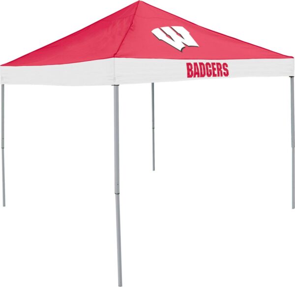 Logo Brands Wisconsin Badgers Economy 9'x9' Canopy Tent