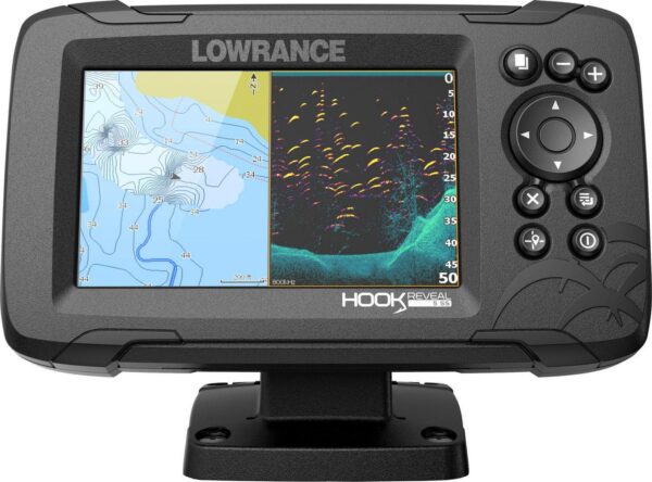 Lowrance Hook Reveal 5x Splitshot Fish Finder w/C-Map US Inland Mapping-Floor Model