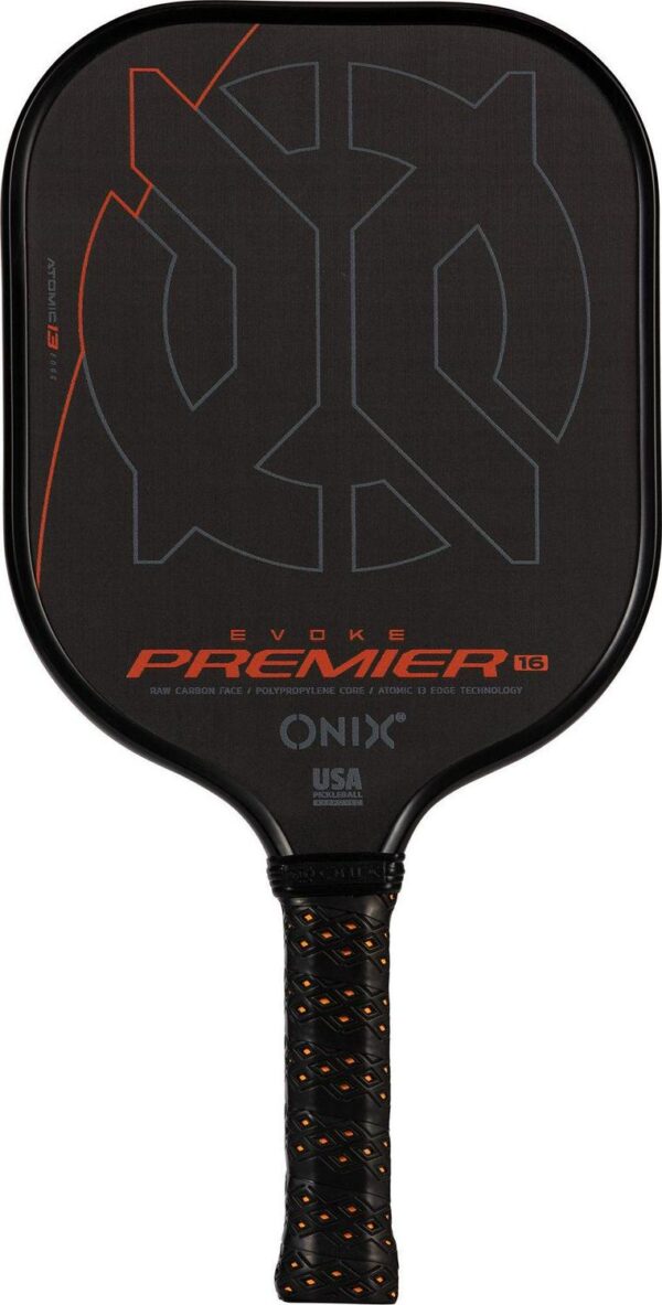 Onix Sports Evoke Premier Raw Carbon 16 mm Pickleball Paddle