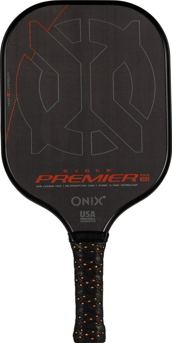 Onix Sports Evoke Premier Raw Carbon 10 mm Pickleball Paddle