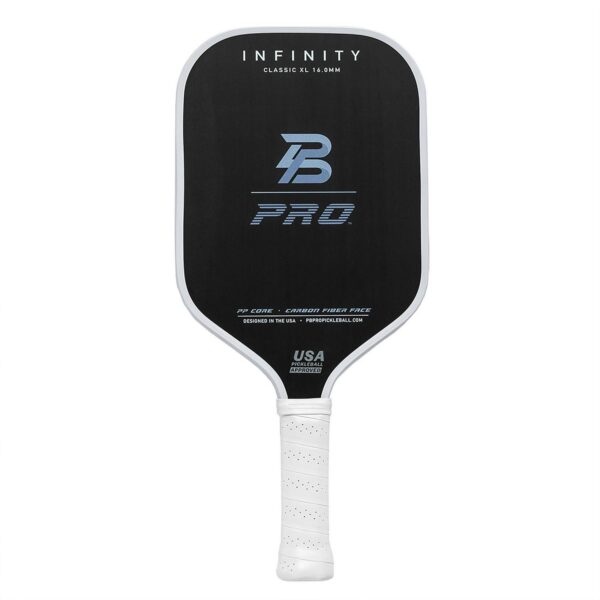 PB Pro Infinity Classic XL 16.0 mm Raw Carbon Fiber Pickleball Paddle