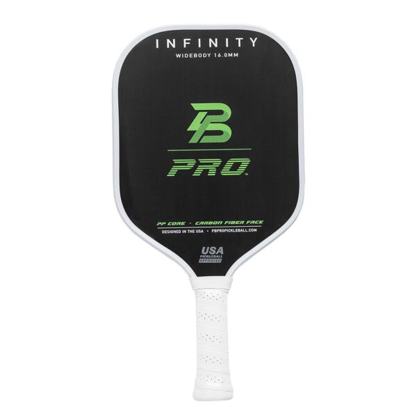 PB Pro Infinity Widebody 16.0 mm Raw Carbon Fiber Pickleball Paddle