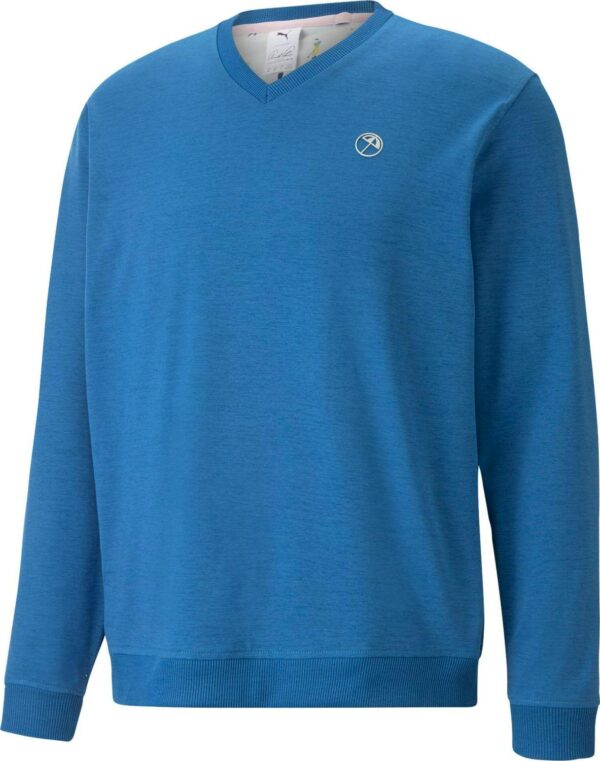 PUMA x Arnold Palmer Men's AP Cloudspun V-Neck Golf Sweater