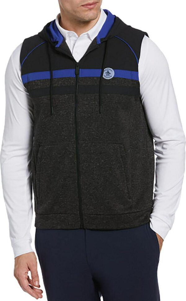 Penguin Men's Mixed Media Fleece Golf Vest