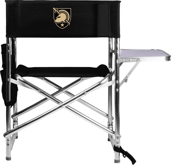 Picnic Time Army West Point Black Knights Sports Chair with Side Table