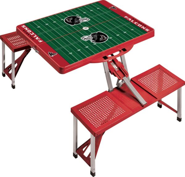 Picnic Time Atlanta Falcons Folding Picnic Table with Seats