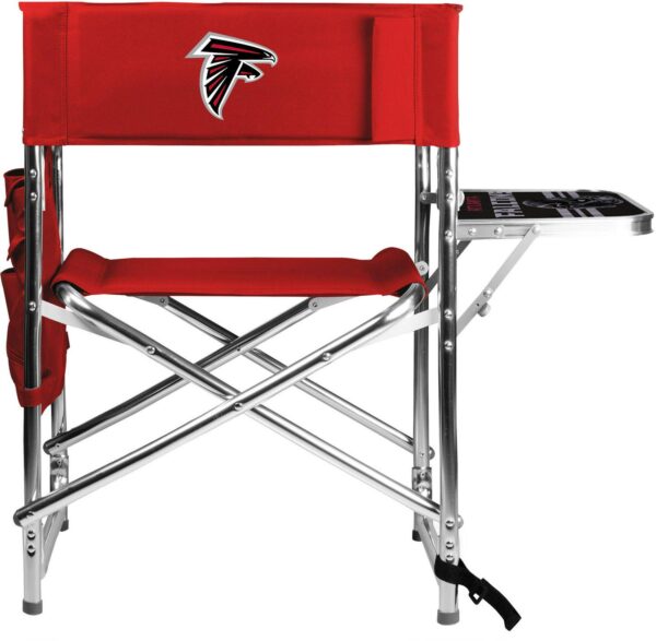 Picnic Time Atlanta Falcons Red Chair with Table