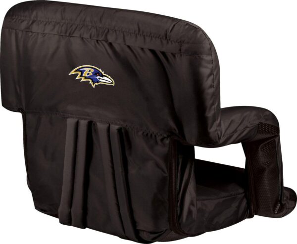 Picnic Time Baltimore Ravens Black Reclining Stadium Seat