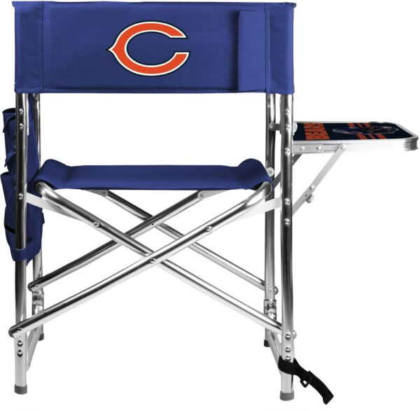 Picnic Time Chicago Bears Blue Chair with Table