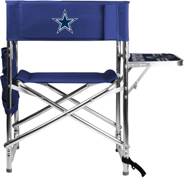 Picnic Time Dallas Cowboys Blue Chair with Table