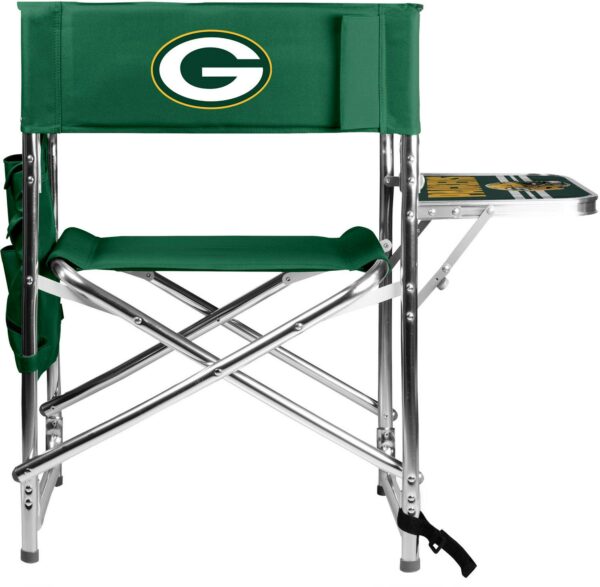 Picnic Time Green Bay Packers Green Chair with Table