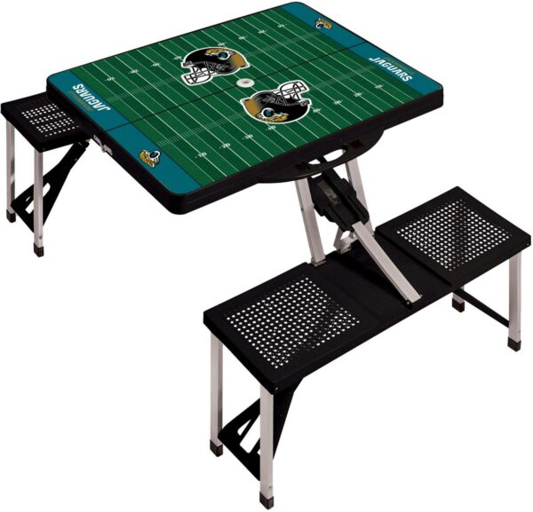 Picnic Time Jacksonville Jaguars Folding Picnic Table with Seats