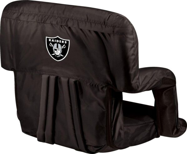 Picnic Time Las Vegas Raiders Black Reclining Stadium Seat