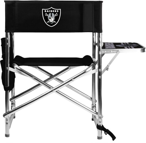 Picnic Time Las Vegas Raiders Chair with Table