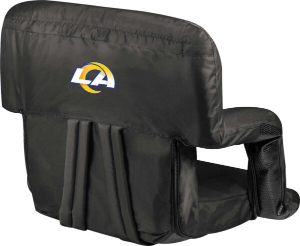 Picnic Time Los Angeles Rams Black Reclining Stadium Seat