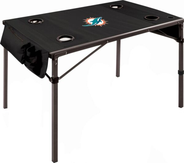 Picnic Time Miami Dolphins Portable Travel Folding Table