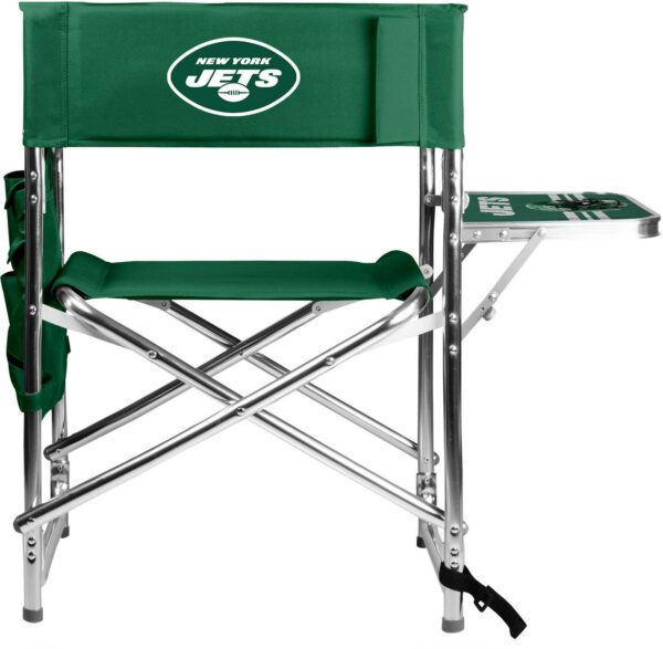 Picnic Time New York Jets Green Chair with Table