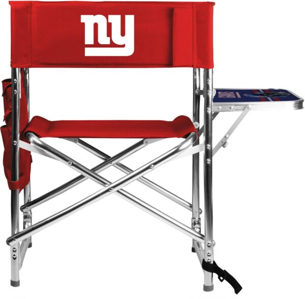 Picnic Time New York Giants Red Chair with Table