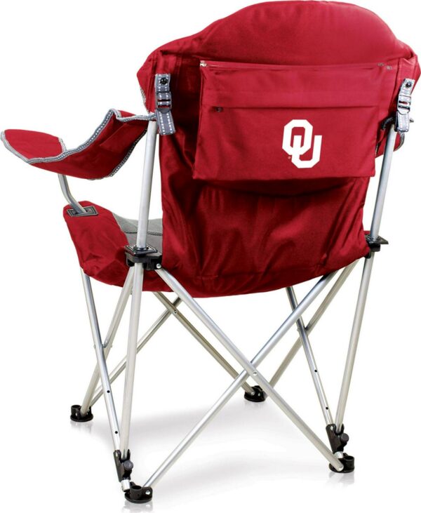 Picnic Time Oklahoma Sooners Reclining Camp Chair