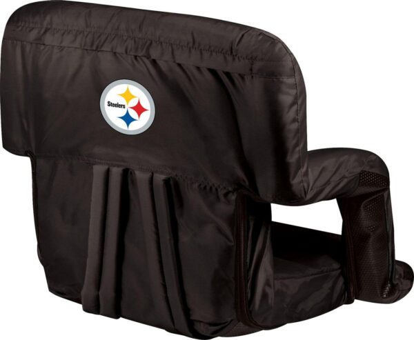 Picnic Time Pittsburgh Steelers Black Reclining Stadium Seat