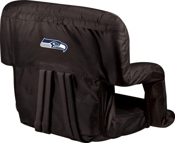 Picnic Time Seattle Seahawks Black Reclining Stadium Seat