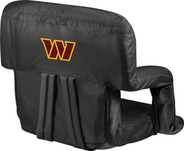 Picnic Time Washington Commanders Black Reclining Stadium Seat