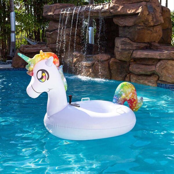 PoolCandy Motorized Unicorn Tube Runner Pool Float