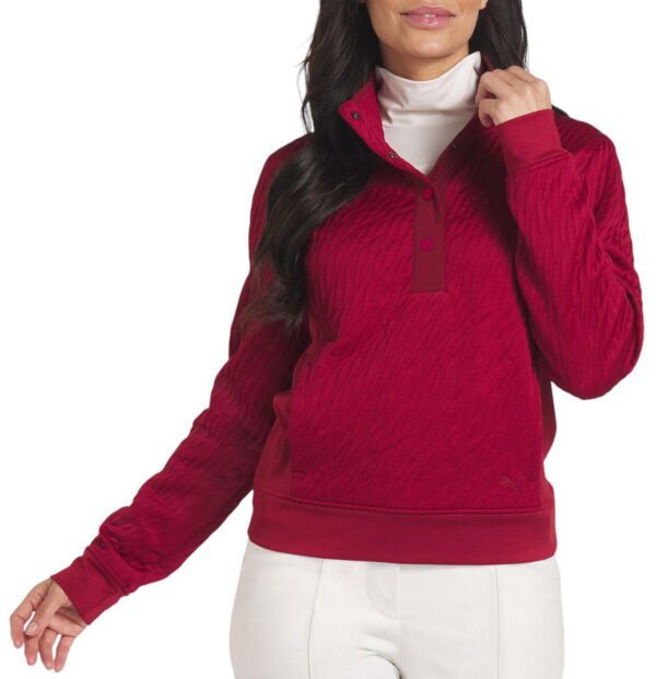 Puma Women's Jacquie Snap Pullover Golf Jacket