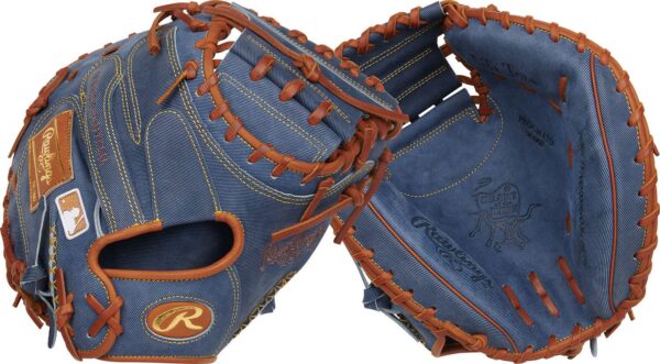 Rawlings 34'' Heart of the Hide  Denim  Pro Label Series Catcher's Mitt 2025