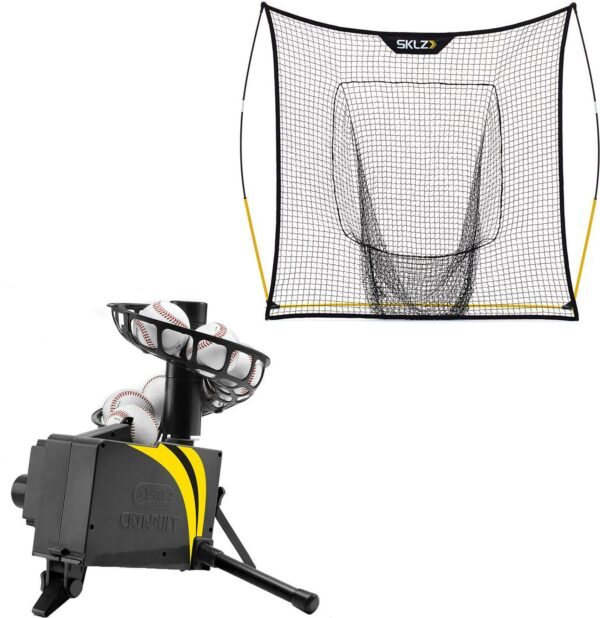 SKLZ Catapult Soft Toss and Quickster Vault Net Baseball Training Kit