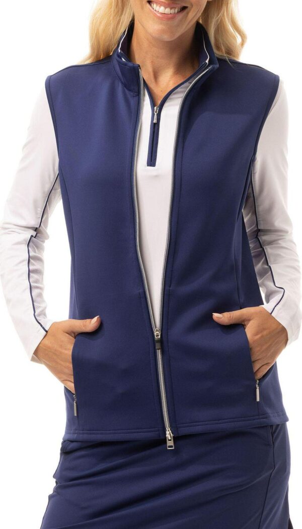 SanSoleil Women's Sol-Layer Solid Golf Vest