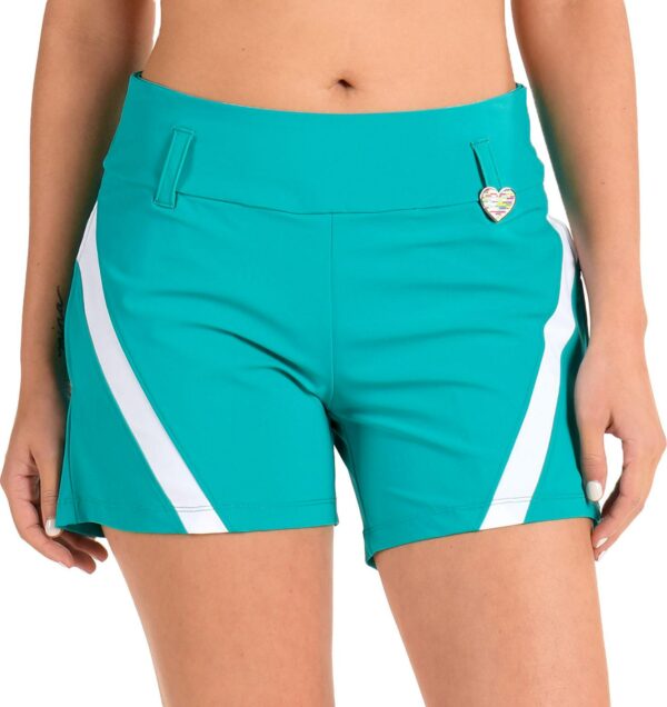 Swingdish Women's Charlotte Teal Golf Shorts