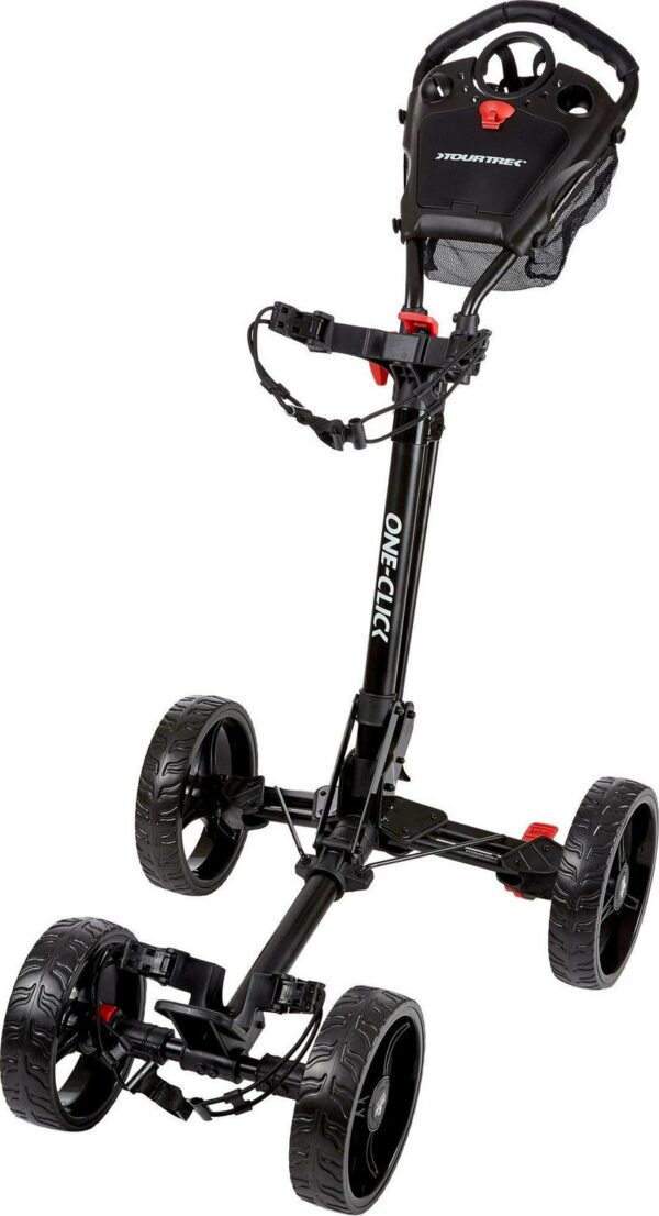 TourTrek One-Click 4-Wheel Push Cart