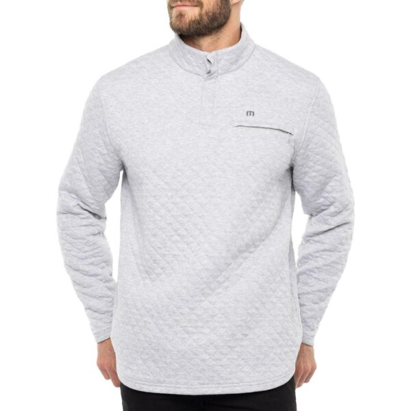 TravisMathew Men's Transatlantic Zip Golf Pullover