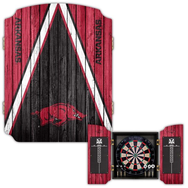 Victory Tailgate Arkansas Razorbacks Dartboard Cabinet