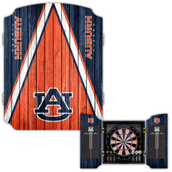 Victory Tailgate Auburn Tigers Dartboard Cabinet