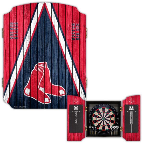 Victory Tailgate Boston Red Sox Dartboard Cabinet