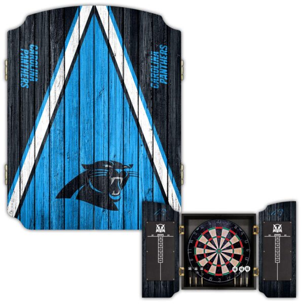 Victory Tailgate Carolina Panthers Dartboard Cabinet