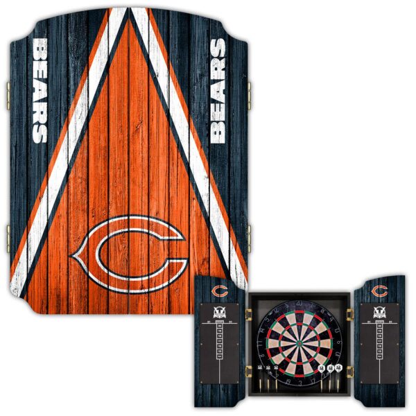 Victory Tailgate Chicago Bears Dartboard Cabinet