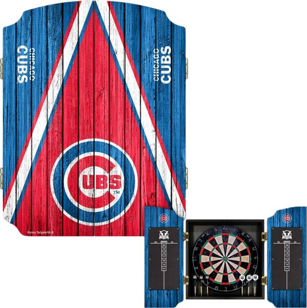 Victory Tailgate Chicago Cubs Dartboard Cabinet