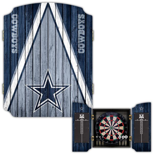 Victory Tailgate Dallas Cowboys Dartboard Cabinet