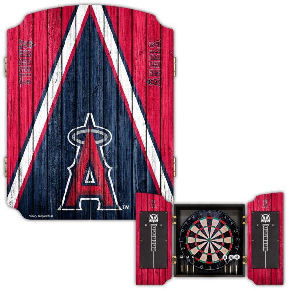 Victory Tailgate Los Angeles Angels Dartboard Cabinet