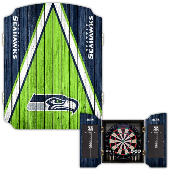 Victory Tailgate Seattle Seahawks Dartboard Cabinet