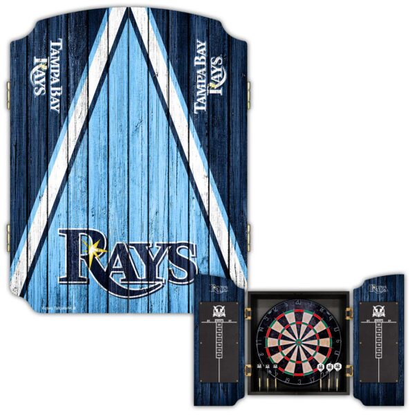 Victory Tailgate Tampa Bay Rays Dartboard Cabinet