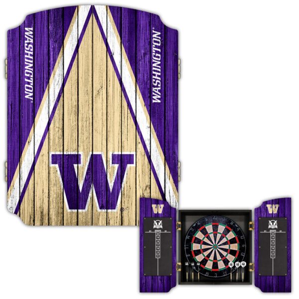 Victory Tailgate Washington Huskies Dartboard Cabinet