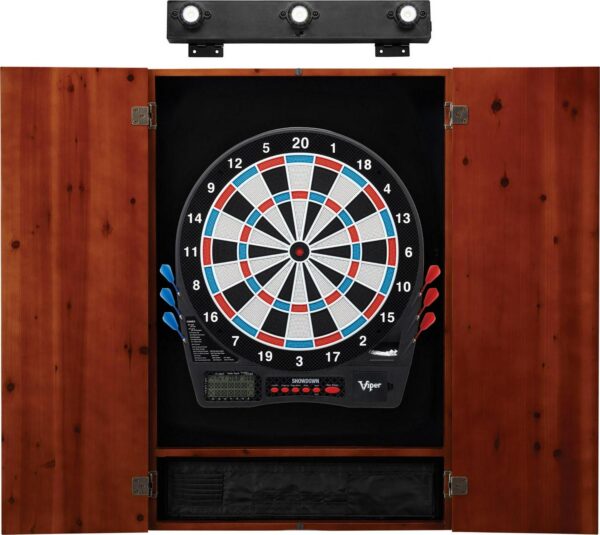 Viper Cabinet and Shadow Buster Dartboard Light Bundle