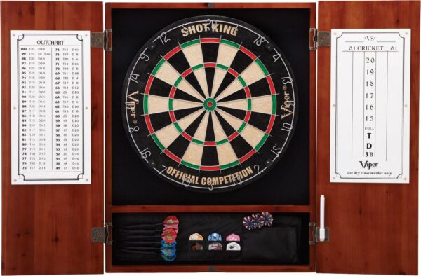 Viper Metro Cinnamon Steel Tip Dartboard Cabinet