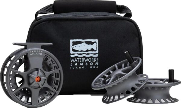 WaterWorks Lamson Liquid 3-Pack Fly Fishing Reel And Spools